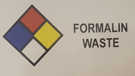 Label - "Formalin Waste"